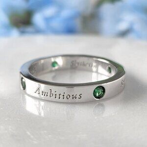 Harry Potter Hogwarts Pride Slytherin ring, 925 Sterling Silver